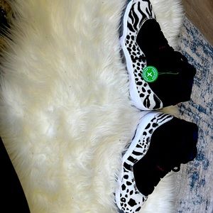 Women’s animal print Air Jordans with verified authentic tags